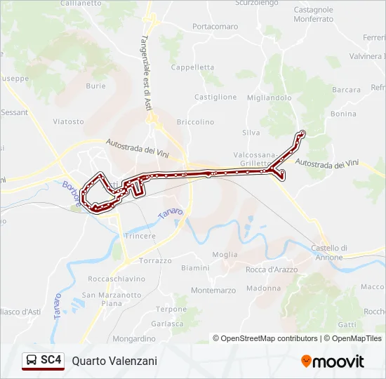 SC4 Bus Line Map