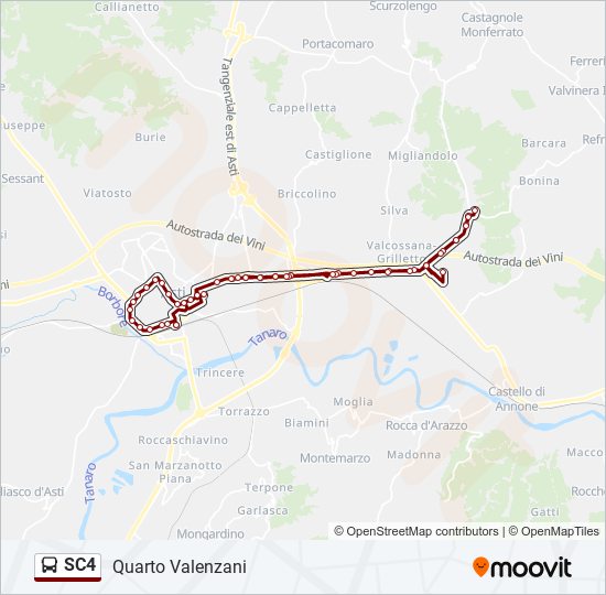 SC4 bus Line Map