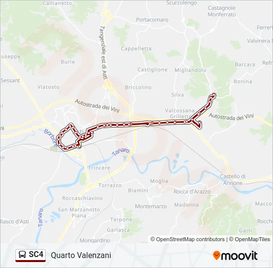 SC4 Bus Line Map
