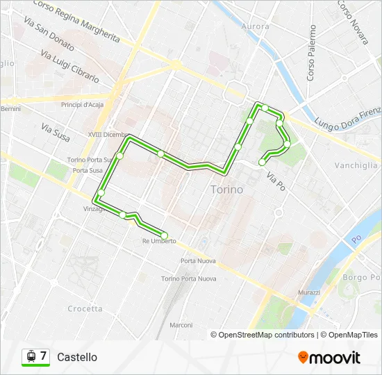 7 Light Rail Line Map