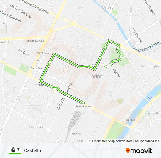 7 Light Rail Line Map
