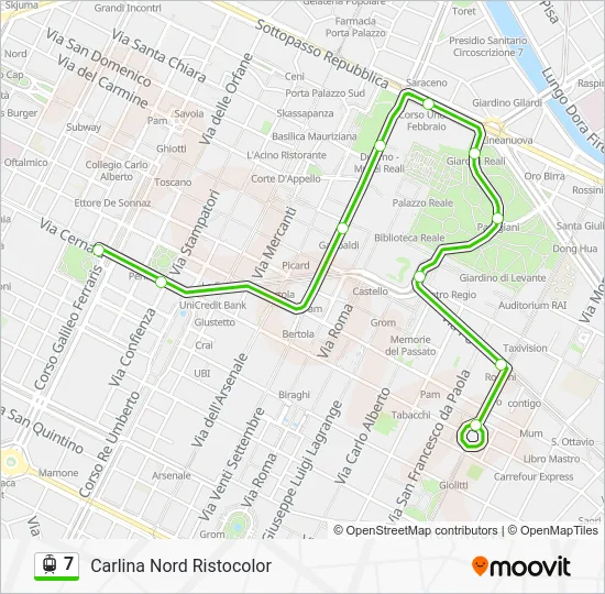 7 Light Rail Line Map