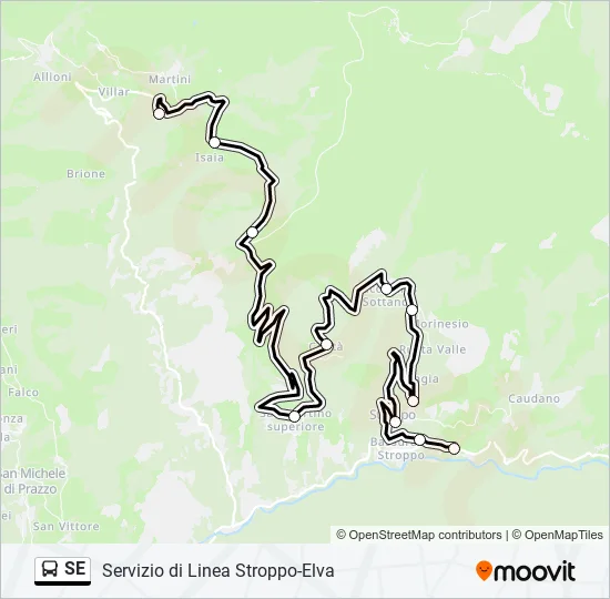 SE Bus Line Map