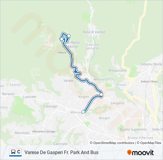 C bus Line Map