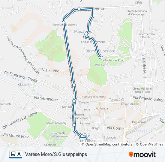 A bus Line Map