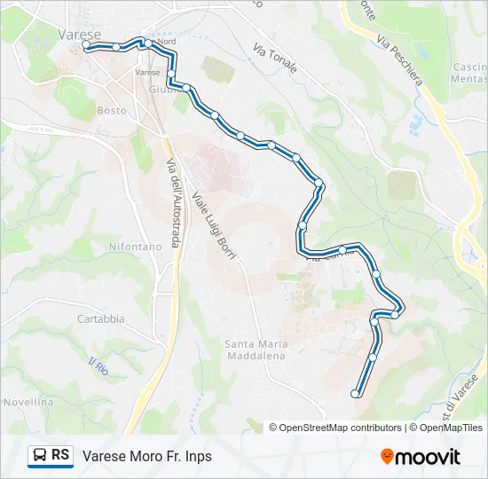 RS Bus Line Map