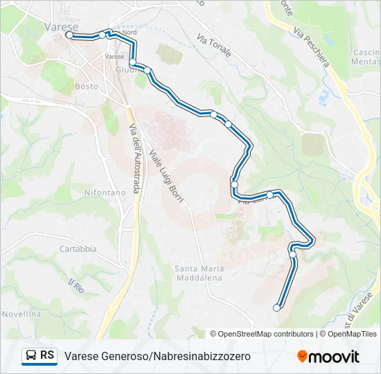 RS Bus Line Map