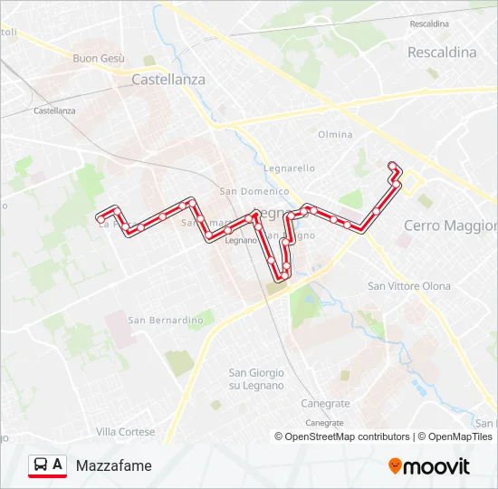 A Bus Line Map