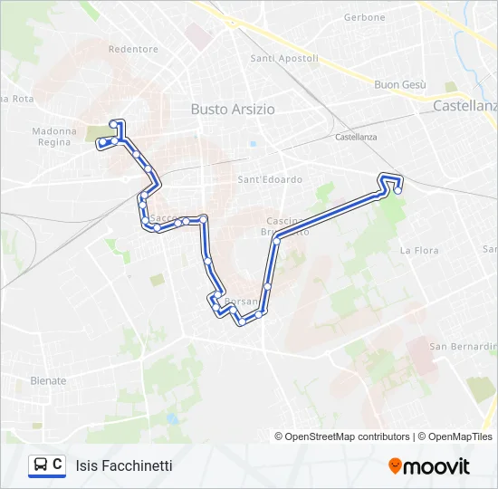 C Bus Line Map