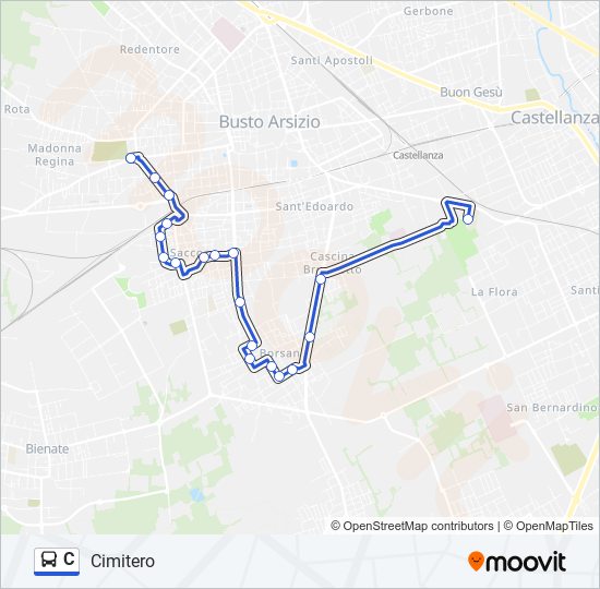 C bus Line Map