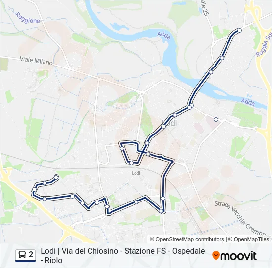 2 Bus Line Map