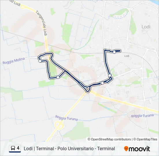 4 Bus Line Map