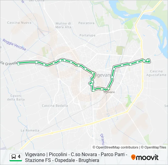 4 Bus Line Map