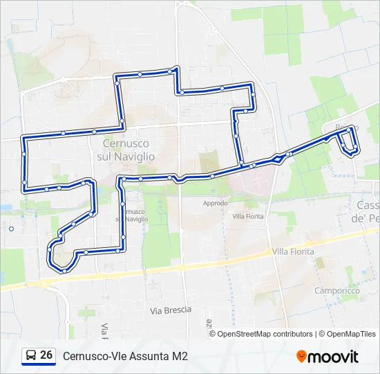 26 Bus Line Map