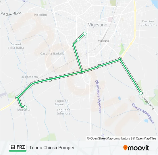 FRZ Bus Line Map