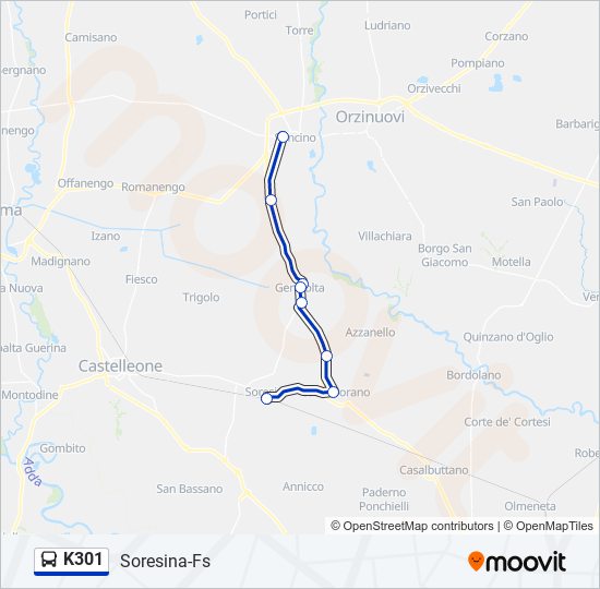 K301  Line Map