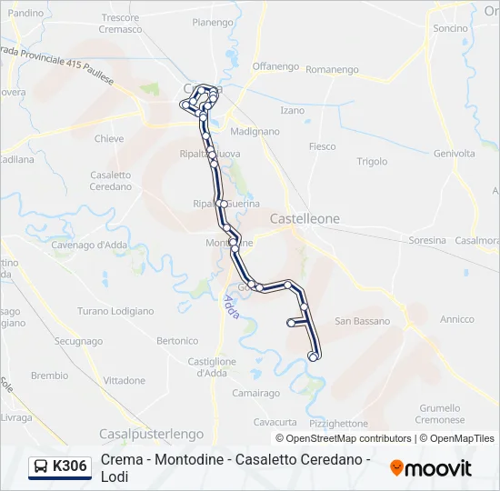 K306 Bus Line Map