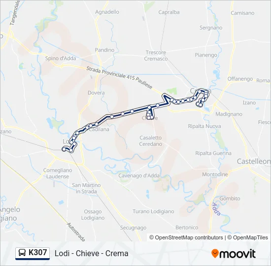 K307 Bus Line Map