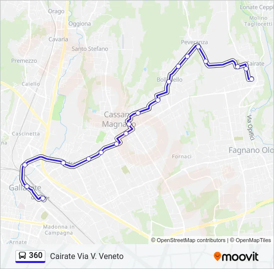 360 Bus Line Map