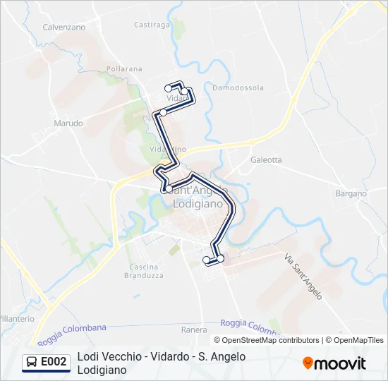 E002 Bus Line Map