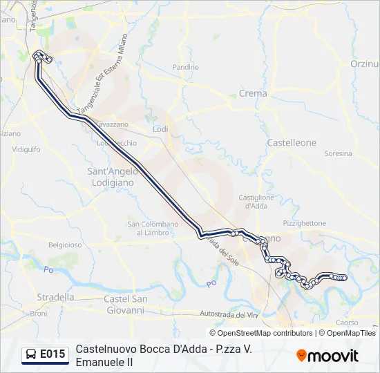E015 Bus Line Map
