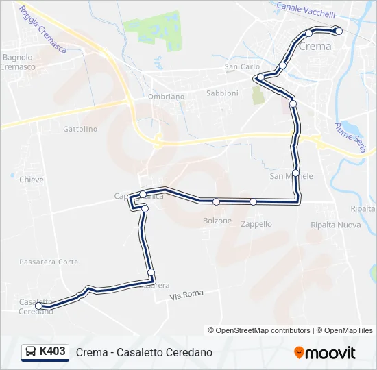 K403 Bus Line Map