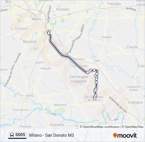 S005 Bus Line Map