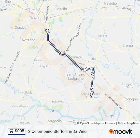 S005 Bus Line Map