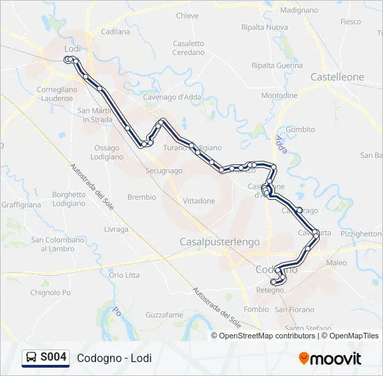 S004 Bus Line Map