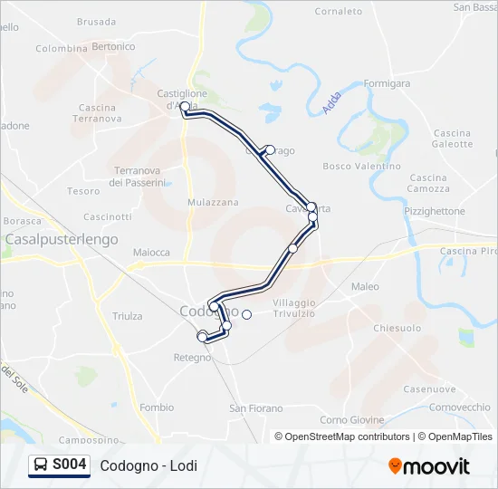 S004 Bus Line Map
