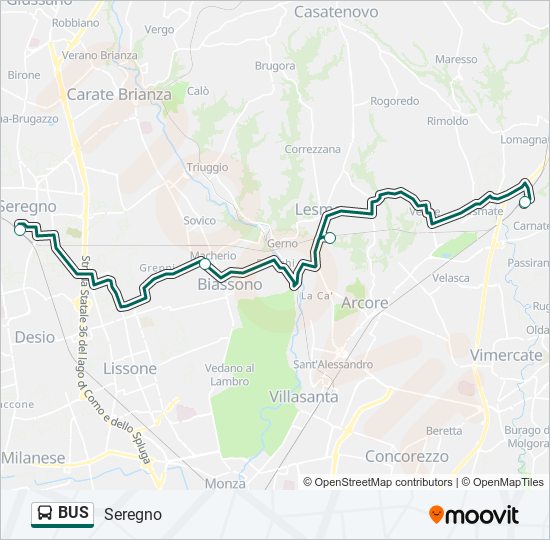 Linea Bus: Orari, Fermate E Mappe - Seregno (Aggiornato)