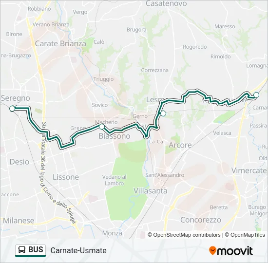 BUS  Line Map