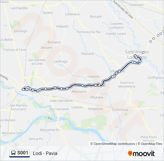 S001 Bus Line Map