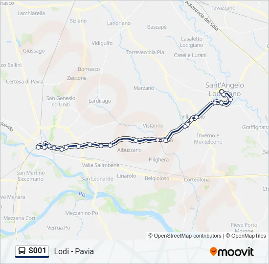 S001 Bus Line Map
