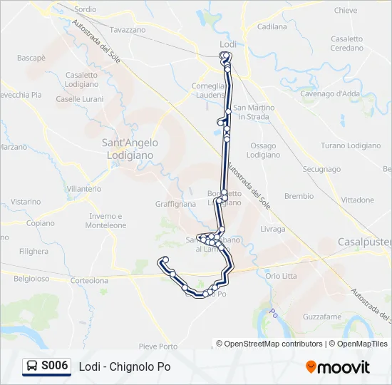 S006 Bus Line Map