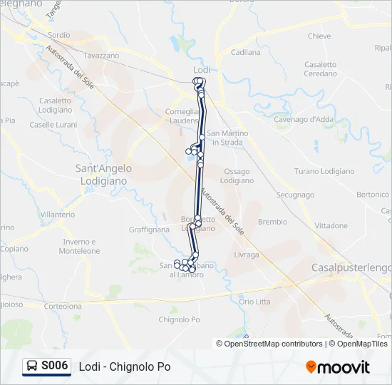 S006 Bus Line Map