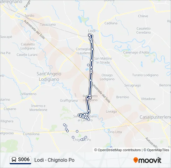 S006 Bus Line Map