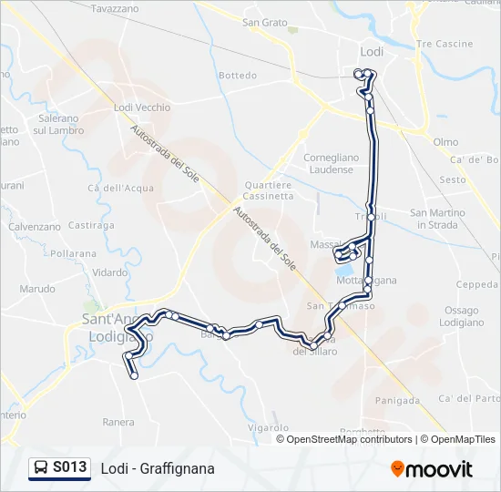 S013 Bus Line Map