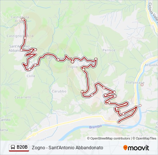 B20B bus Line Map