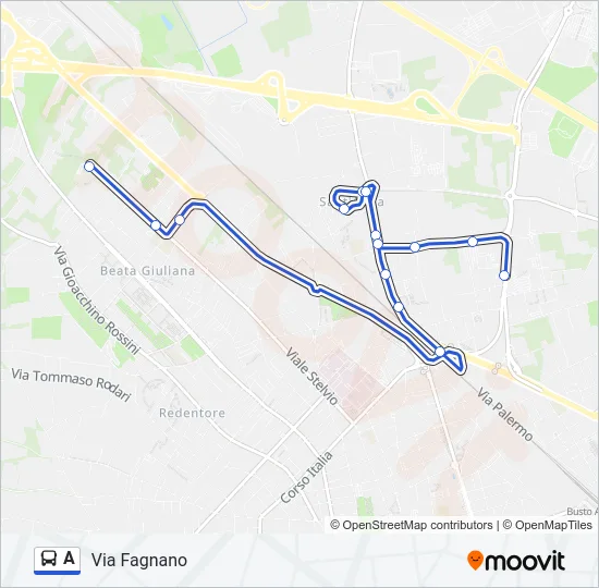 A Bus Line Map