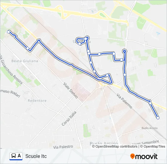 A Bus Line Map
