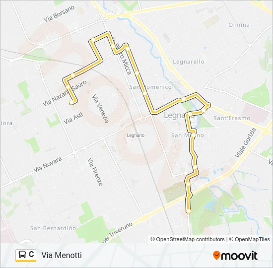 C Bus Line Map