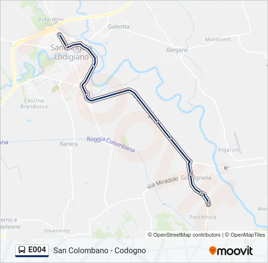 E004 Bus Line Map