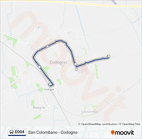 E004 Bus Line Map