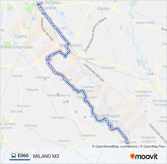 E060 bus Line Map