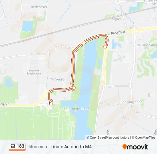 183 Bus Line Map