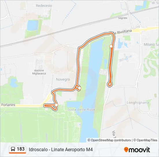 183 Bus Line Map