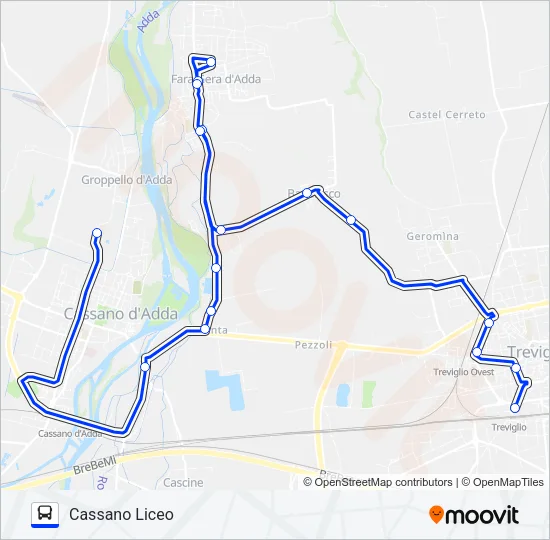SERVIZIO SCOLASTICO Bus Line Map
