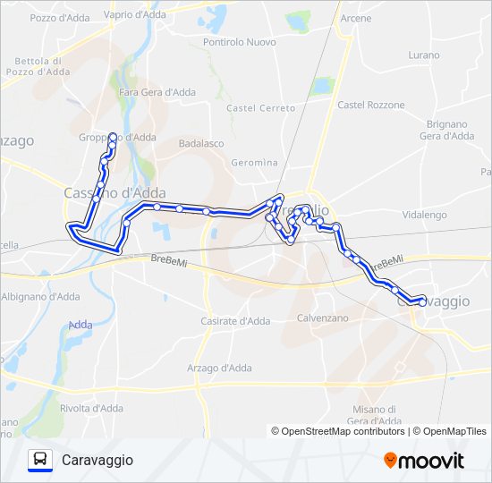 Percorso linea bus SERVIZIO SCOLASTICO