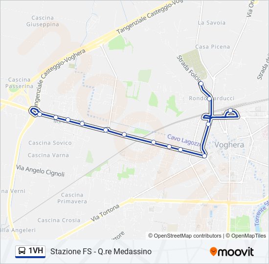 1VH bus Line Map